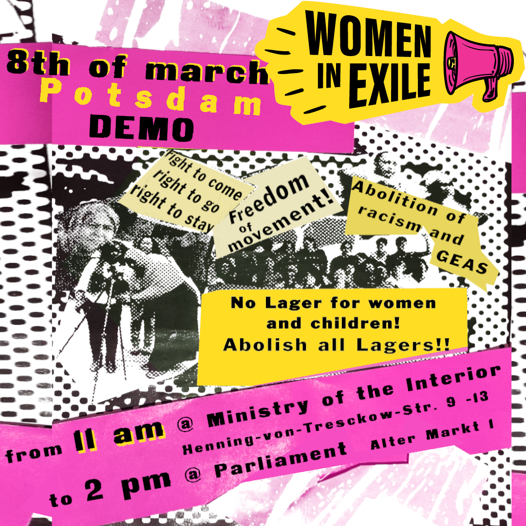 Einladung zur 8. März Demonstration in Potsdam von 11:00-14:00 Uhr