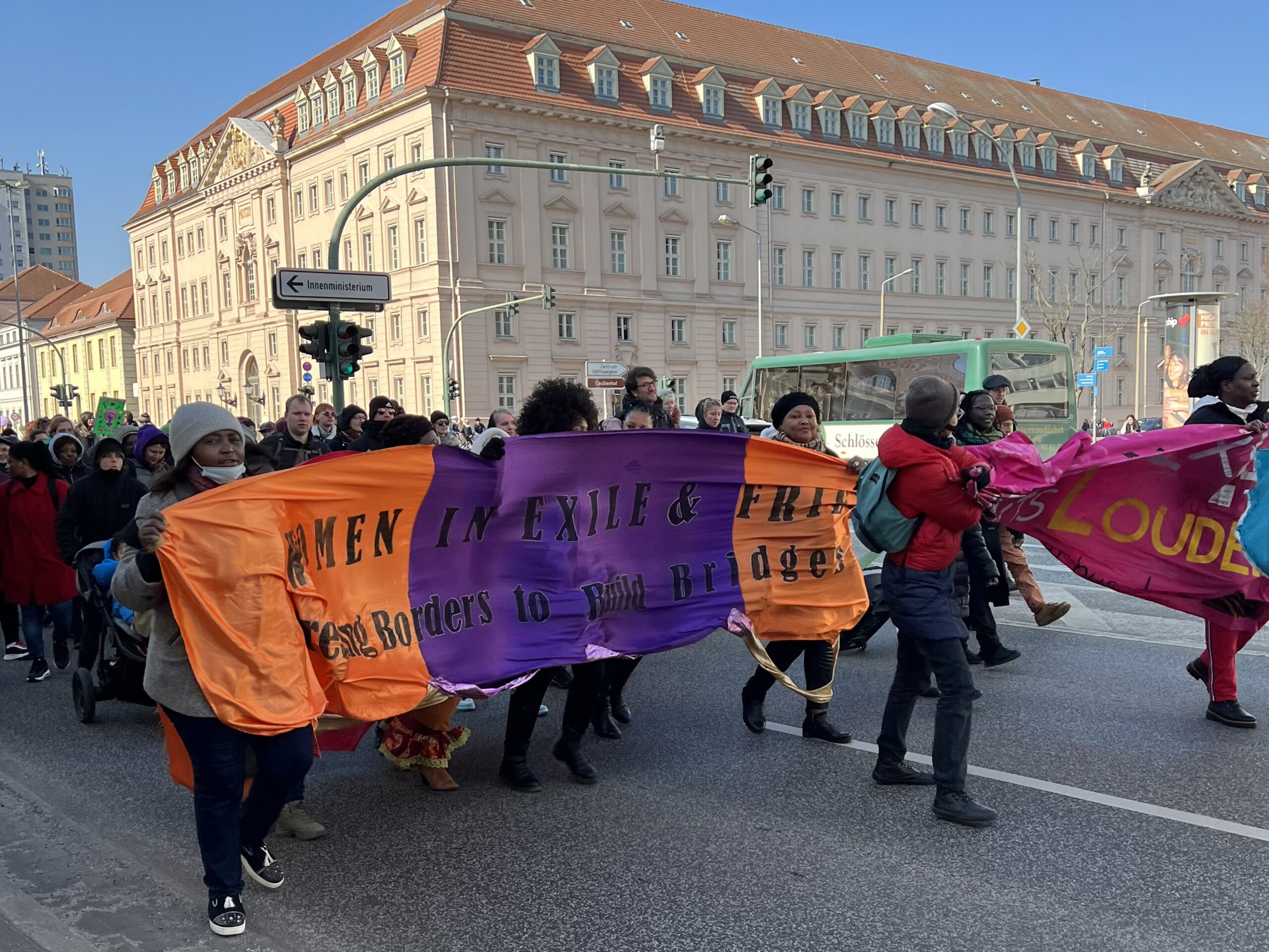 PR: Feminist demonstration on 8.3 against the shift to the right in migration policy in Potsdam